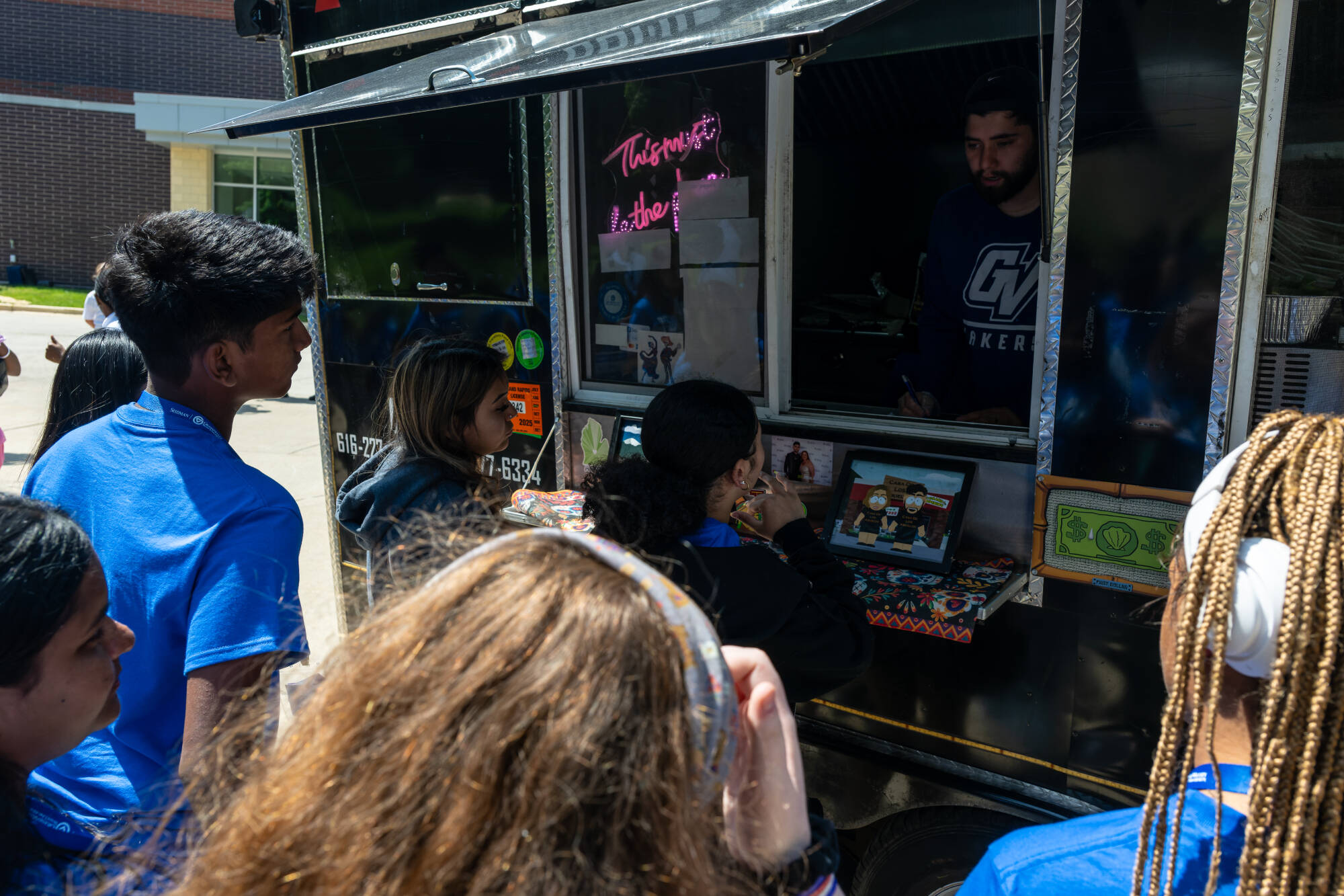 ACED Camp Students at Food Truck